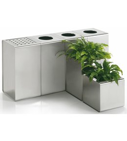 Box na rostliny Caimi Brevetti Prisma, 70 cm, nerez ocel, outdoor