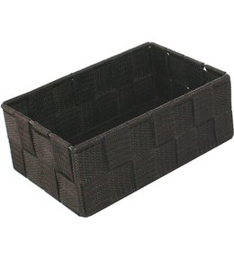 Úložný organizér do zásuvky Compactor TEX - košík M, 18 x 12 x 7 cm, čokoládový