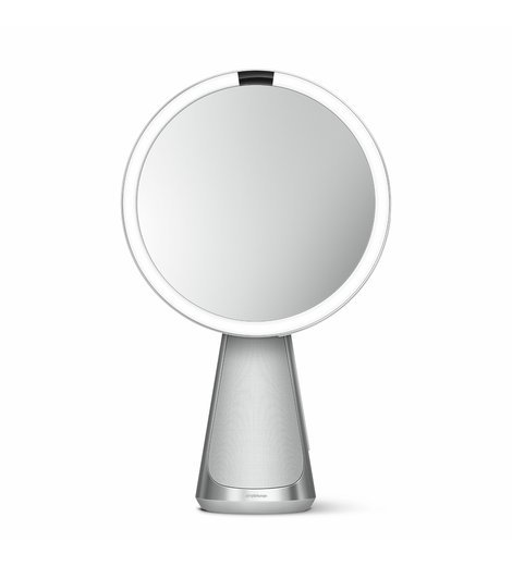 Kosmetické zrcátko Simplehuman Sensor Hi-Fi, LED osvětlení, 5x zvětšení, Alexa, Wifi