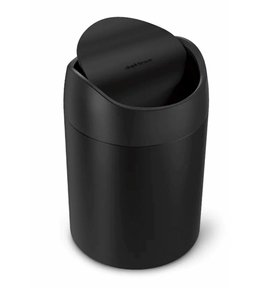 Simplehuman Mini odpadkový koš na stůl, 1,5 l, matná černá ocel, CW2100