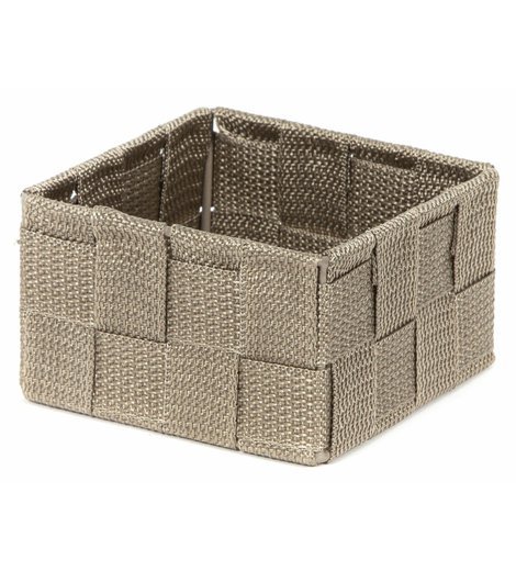 Úložný organizér do zásuvky Compactor Tex košík S,12 x 12 x 7 cm, Taupe