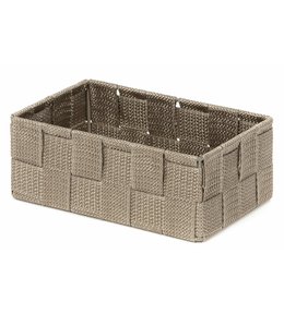 Úložný organizér do zásuvky Compactor TEX - košík M, 18 x 12 x 7 cm, Taupe (šedo-béžový)