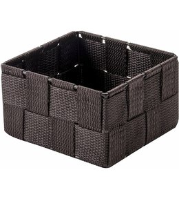 Úložný organizér do zásuvky Compactor TEX - košík S, 12 x 12 x 7 cm, čokoládový