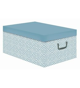 Skládací úložná krabice - karton box Compactor Nordic 50 x 40 x v.25 cm, světle modrá